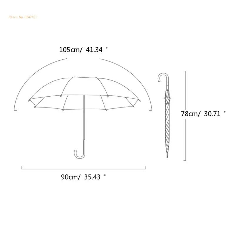 Transparent Automatic Rain Umbrella Windproof Auto Folding Clear Umbrella Travel Dropship