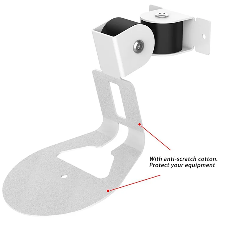 Soporte de montaje en pared para Sonos Era 100, altavoz inalámbrico, ahorro de espacio, soporte de pared de Metal para hogar inteligente, blanco