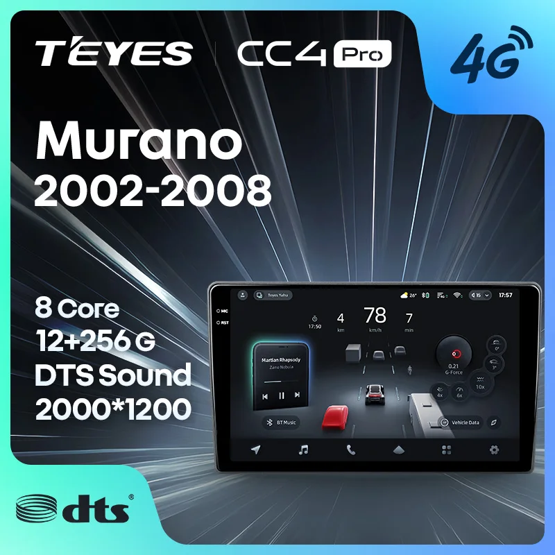 TEYES CC4 PRO para Nissan Murano Z50 2002 - 2008 CarPlay Radio Multimedia estéreo coche reproducción Android Auto 2DIN Autoradio