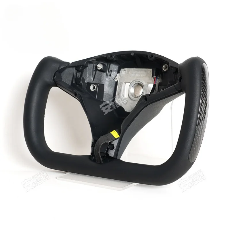 For Tesla Model X/Model S Full Leather & Carbon Fiber Steering Wheel (With Heated Function, New Energy Car Modification Part)
