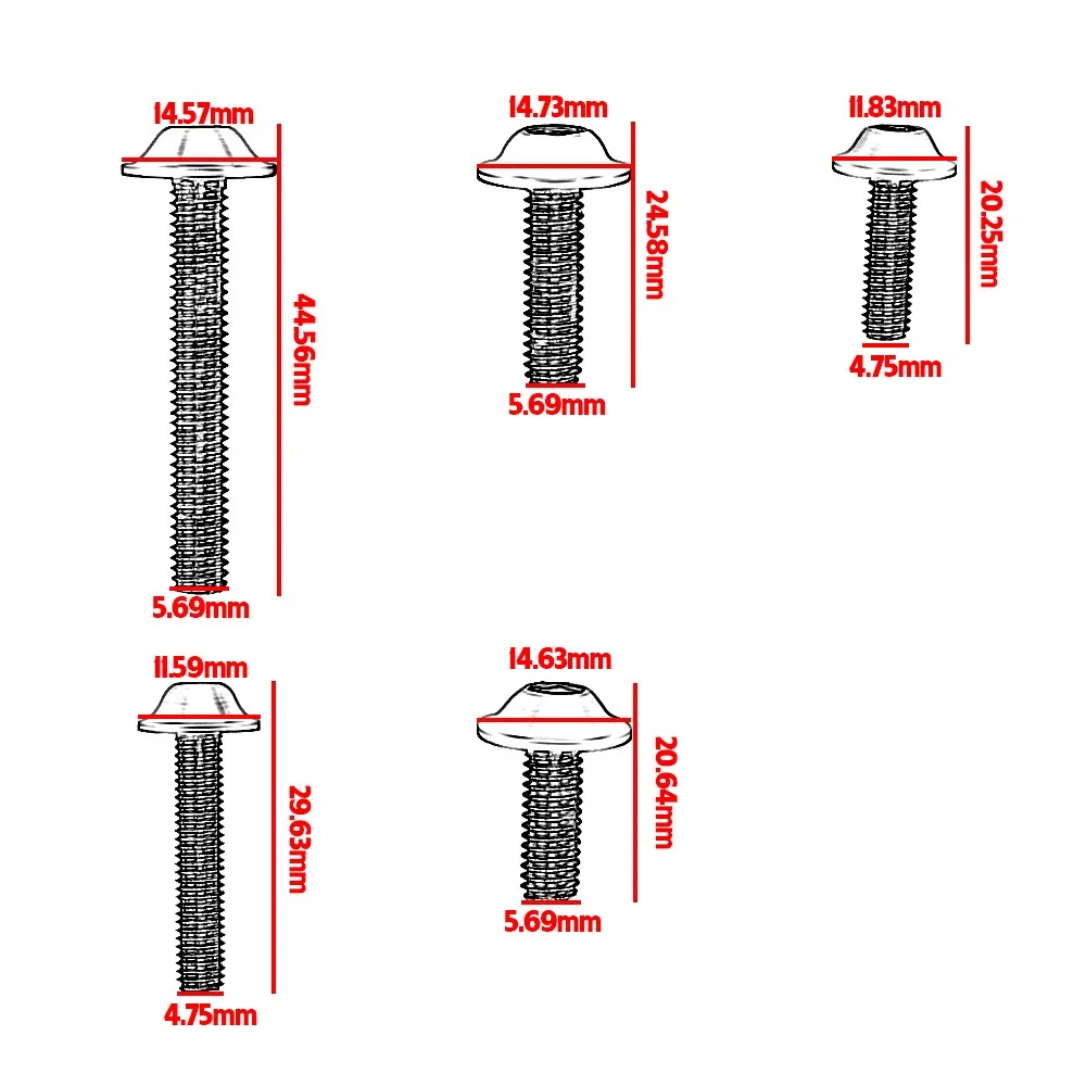 ل Zontes G1 125 ZT125 U 125 U1 Z2 U U155 كروس فاير 500 G1 155 250R 350E ZT دراجة نارية هدية مجموعة مسامير مسامير الألومنيوم باستخدام الحاسب الآلي #6
