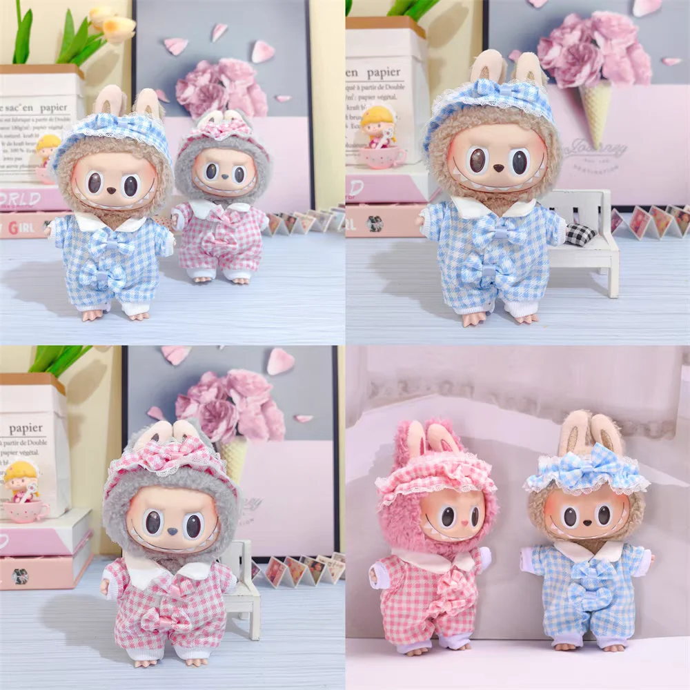 Set De 3 Pyjamas Peluche Ours Jaune Pour Poupées Labobo 17cm - IKOPFLN