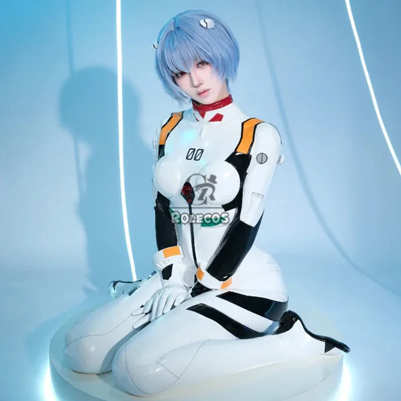 CosplayROLECOS EVA Ayanami Rei traje de combate disfraz Cosplay Ayanami Rei disfraz Halloween carnaval fiesta mujer mono traje Fu