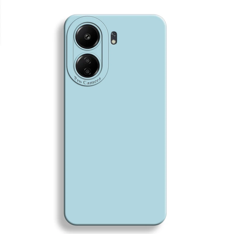 For Redmi 13C Case For Xiaomi Redmi 13C Cover 6.74 inch New Liquid Silicone Shockproof Full Cover Camera Protection Bumper