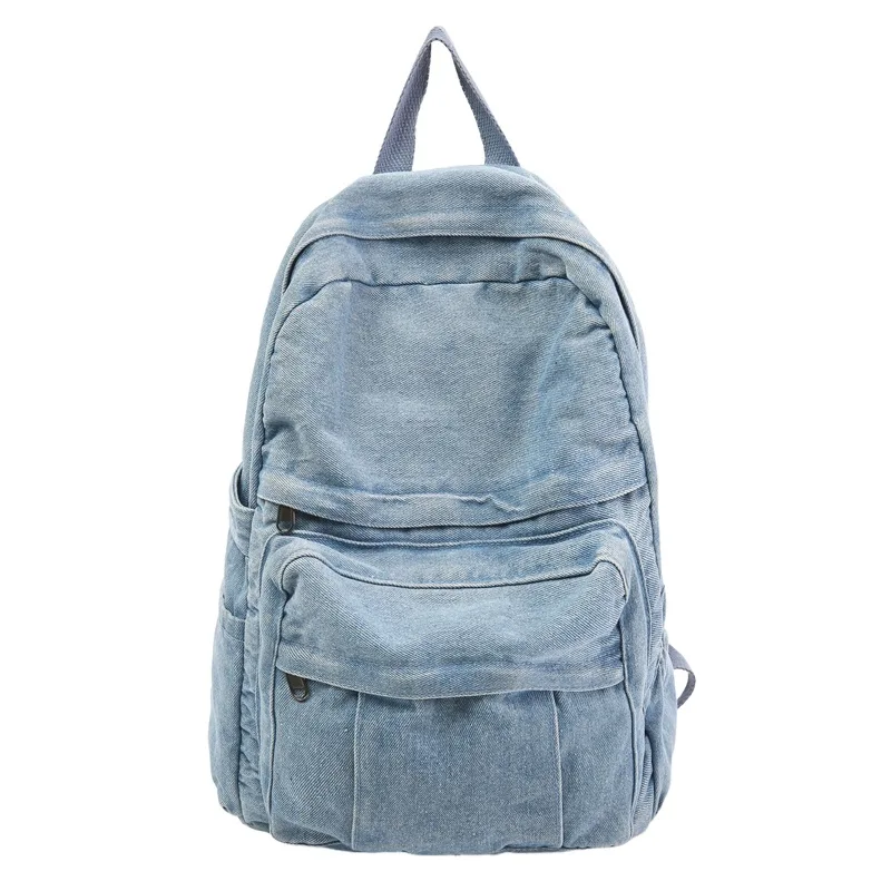 حقيبة ظهر كلاسيكية من قماش الدنيم بسعة كبيرة للرجال والنساء حقيبة ظهر رياضية للسفر حقيبة مدرسية للطلاب ita حقيبة y2k #4
