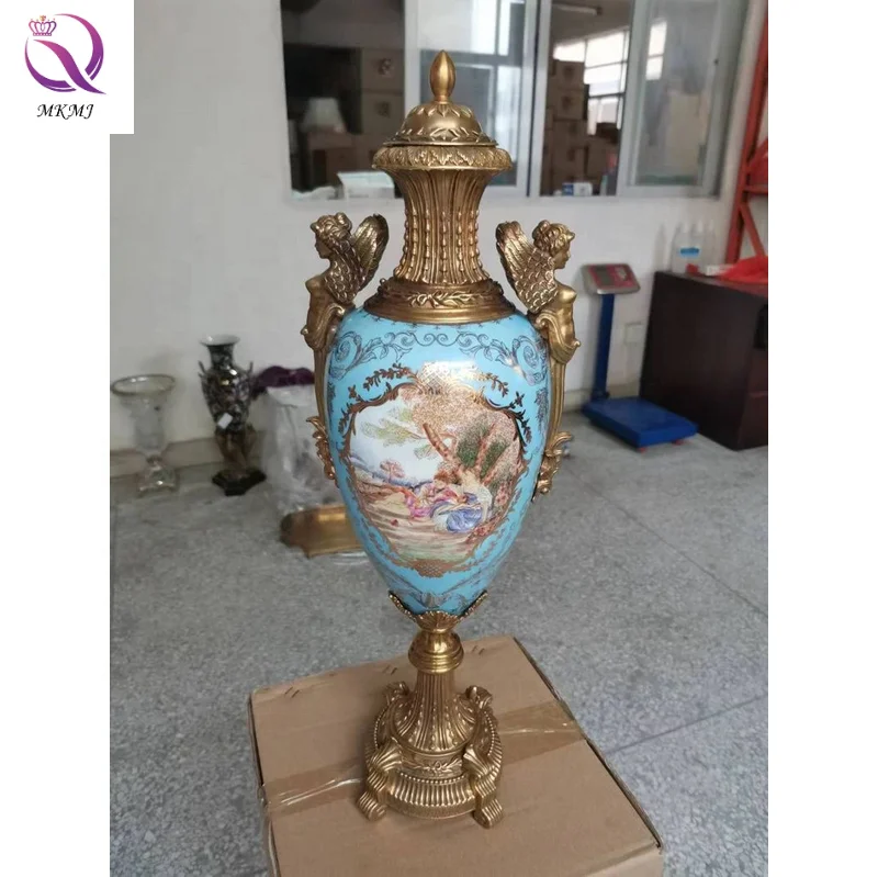 European classical trophy ornaments hotel living room dining table bedroom French court figure ornaments furnishings export