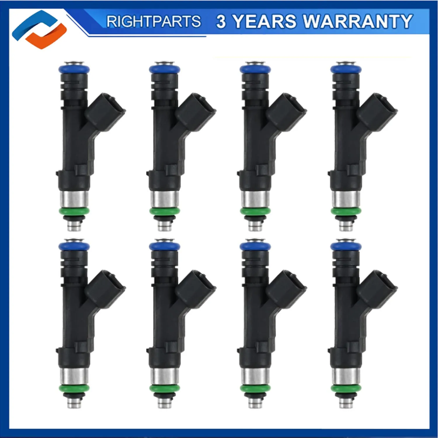 8pcs 0280158083 Fuel Injectors for Cadillac SRX XLR 2007-2009 DTS STS Buick Lucerne 2006-2011 4.6L V8 Replaces 12597871 12577869