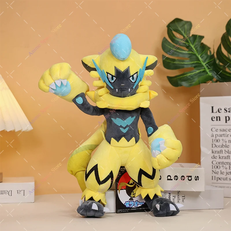Pokemon Peluche Lucido Zeraora Morbido Peluche Giocattolo Anime Carino Zeraora Collezione Ornamento Bambole per I Ragazzi Regalo Di Natale