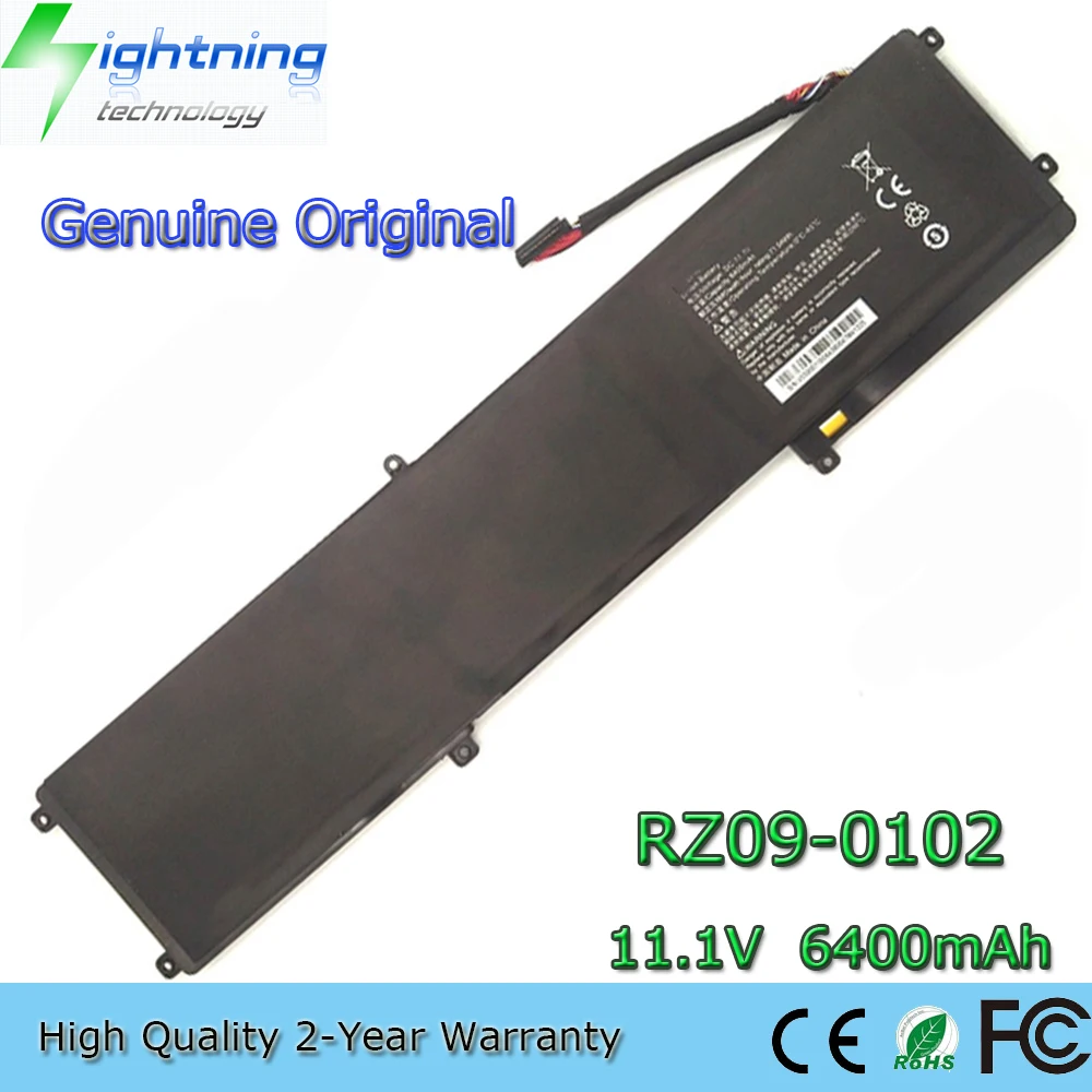 

New Genuine Original RZ09-0102 11.1V 6400mAh Laptop Battery for Razer Blade RZ09-01302E22 01301E41 14" inch 2013 2014 2015