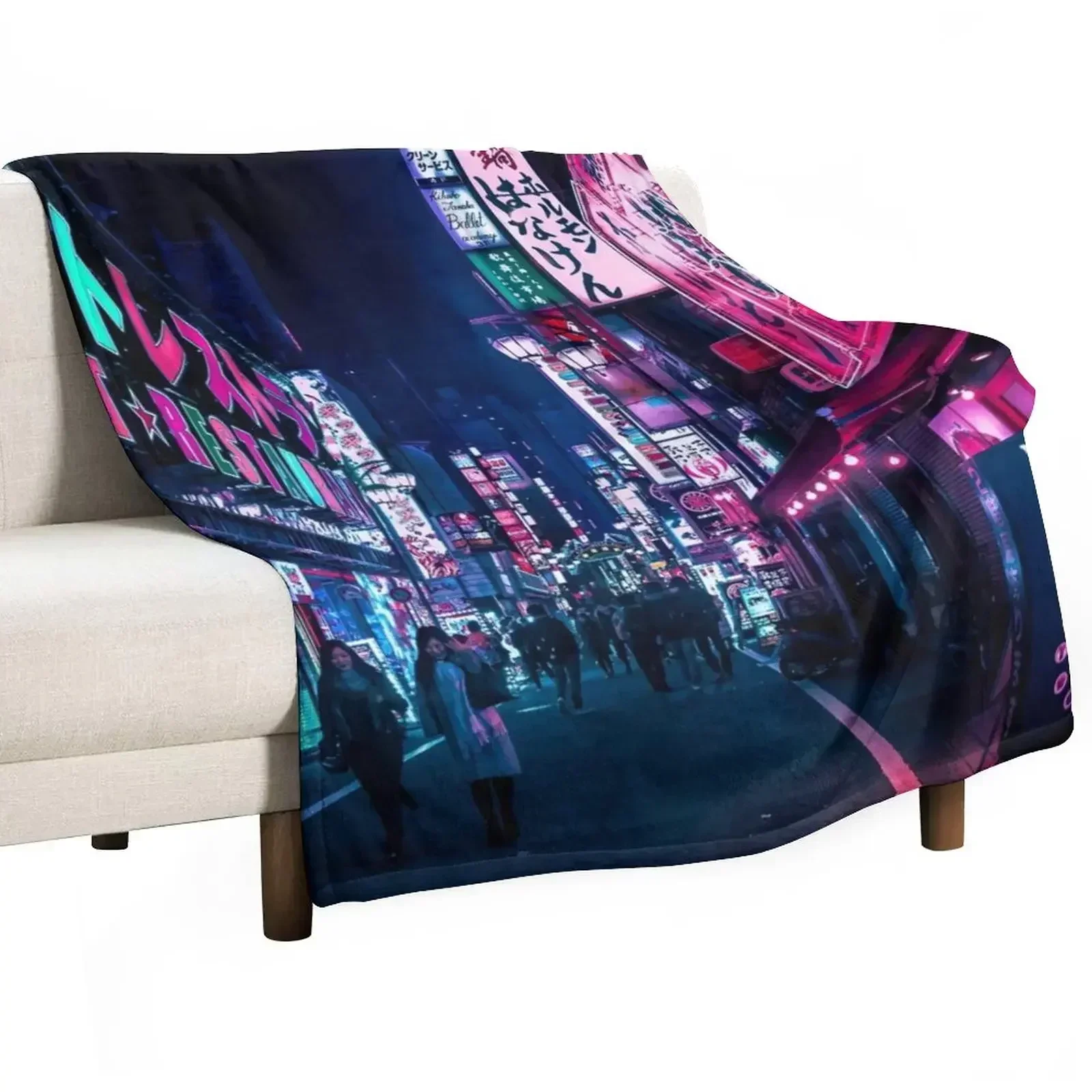 Nocturnal Alley Throw Blanket Decoratives Thermal Blankets