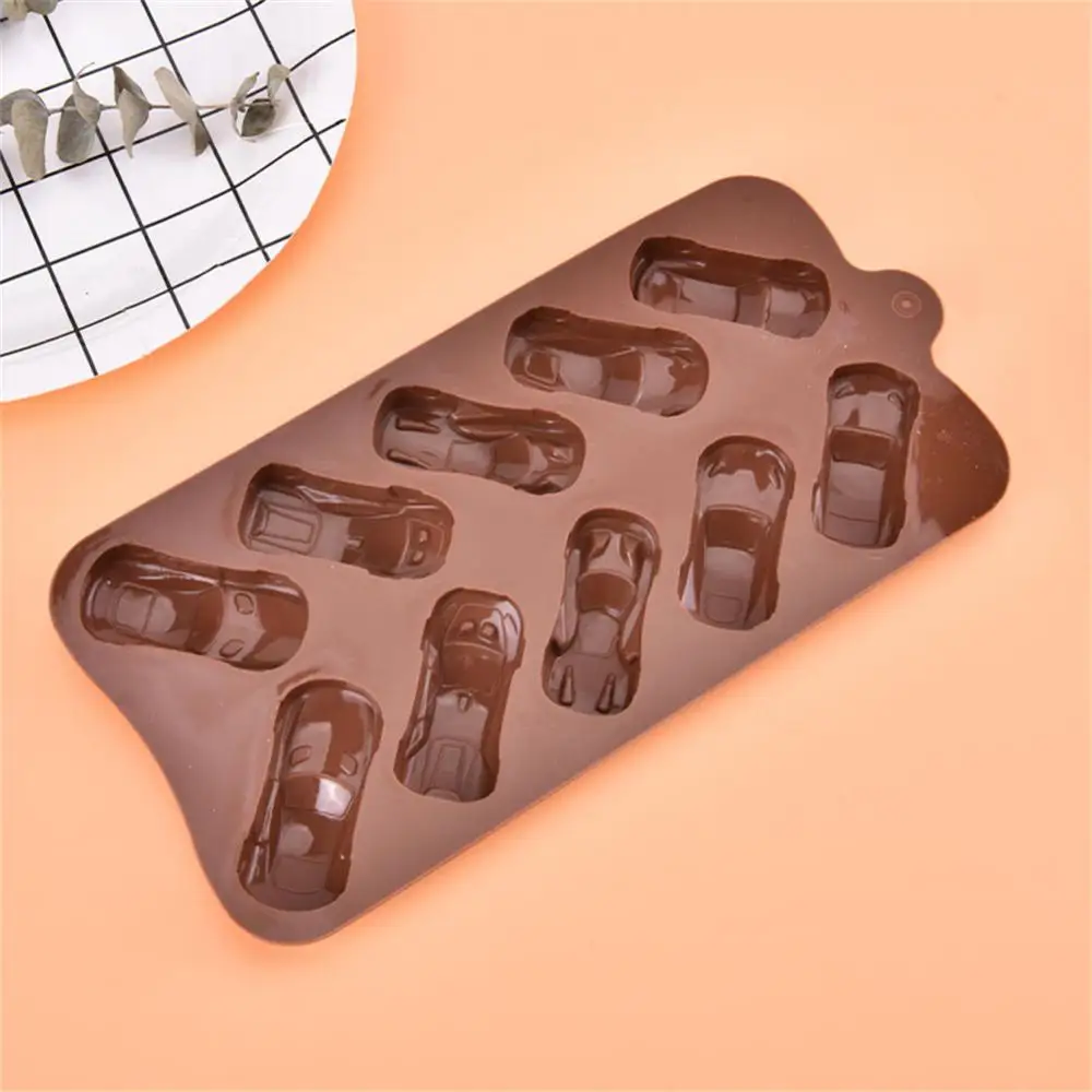 Racing Baking Mould Ice Tray Silicone Chocolate Mold Kitchen Accessories Baking Candy Mould Easy Demoulding 10 Even Safety