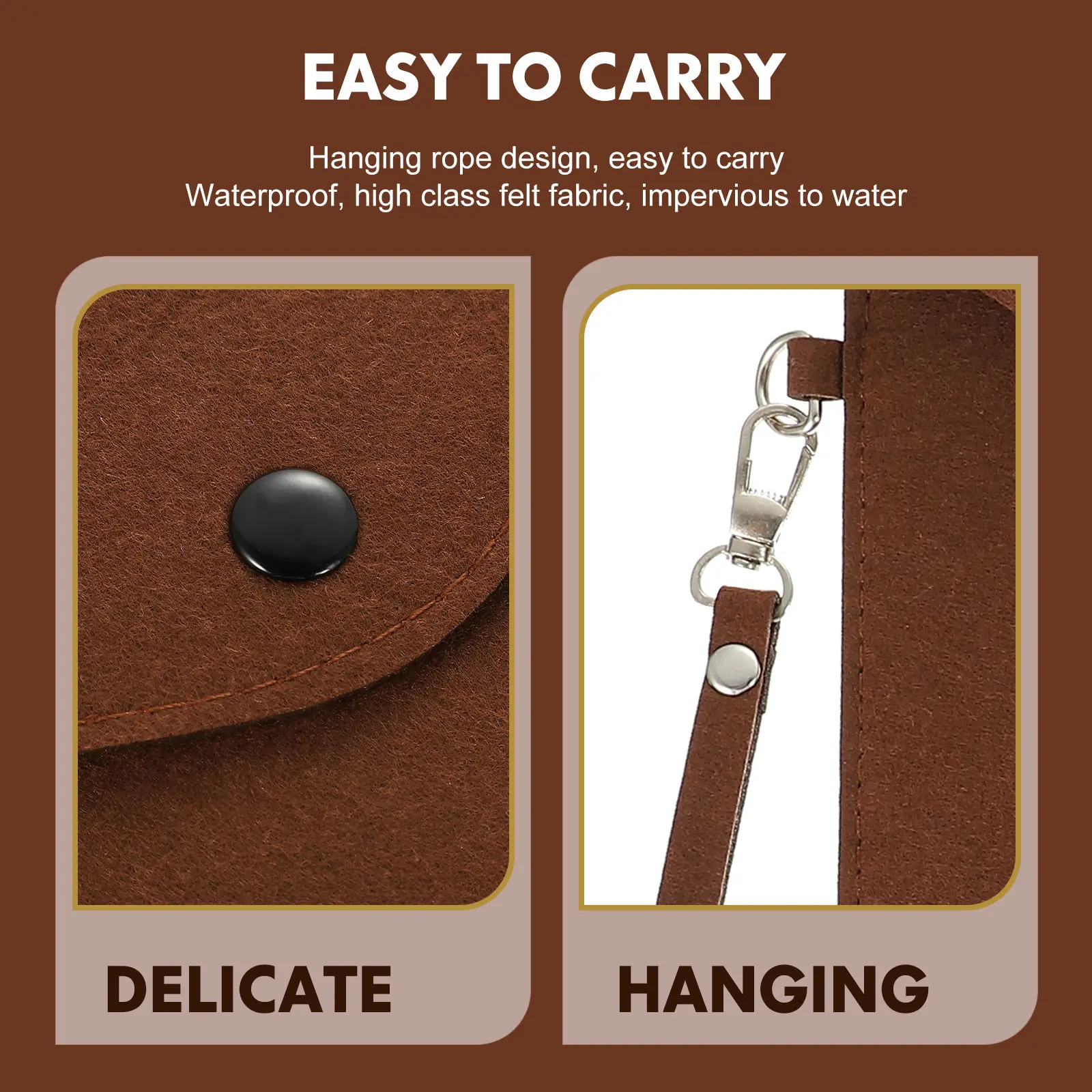 

Премиум-папка для документов формата А4 из фетра с прочной застежкой, влагостойкий органайзер для документов для работы и учебы, компактный файловый органайзер