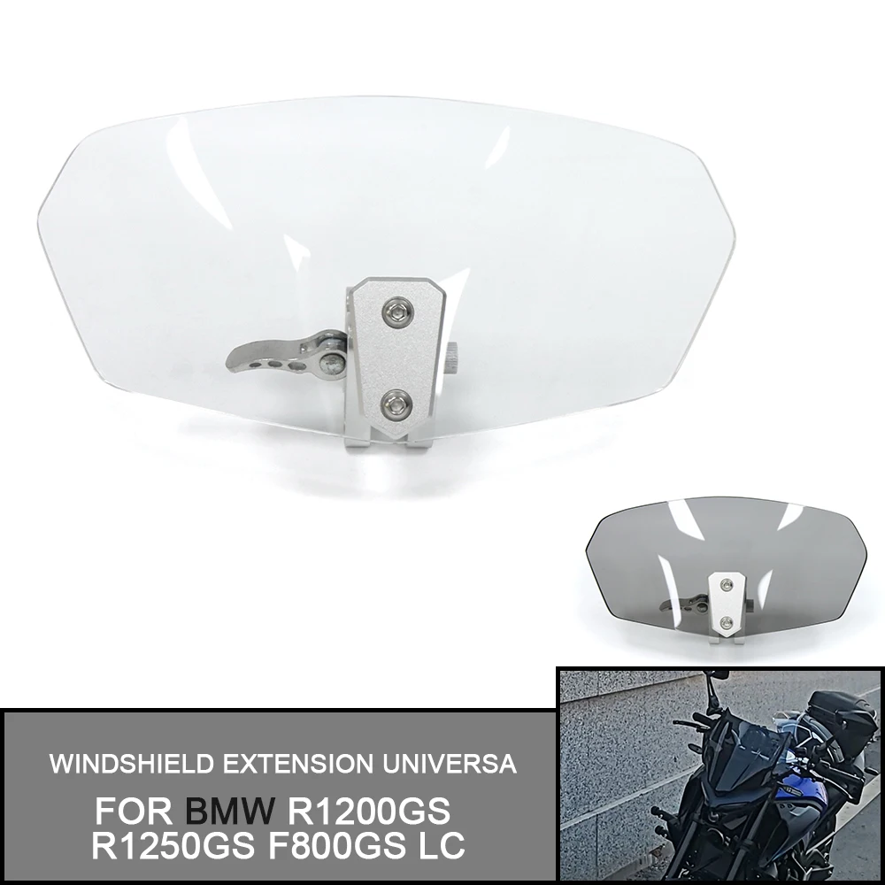 for BMW R1200GS R1250GS F800GS LC Adjustable Windscreen Windshield Motorcycle Windshield Extension Heightened Universal