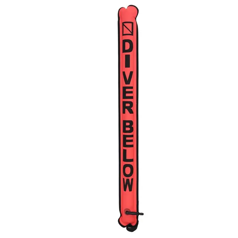 AEF5-Surface Marker Buoy Scuba Diving With Rotatable Hook Sausage Signal Tube SMB Inflatable Nozzle Floating Accessory