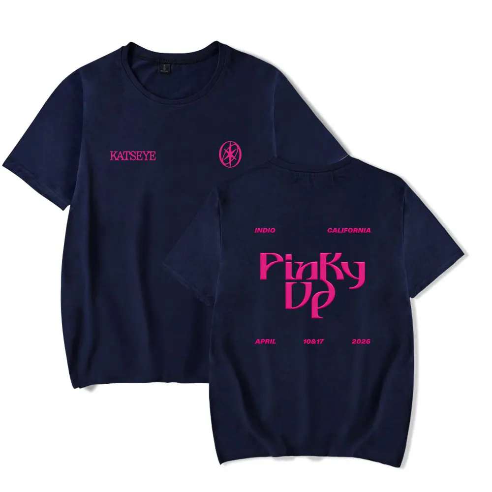 Katseye Merch T-shirt unisex New Merch Pinky Up Tshirt fashion street tops short sleeved T-shirt
