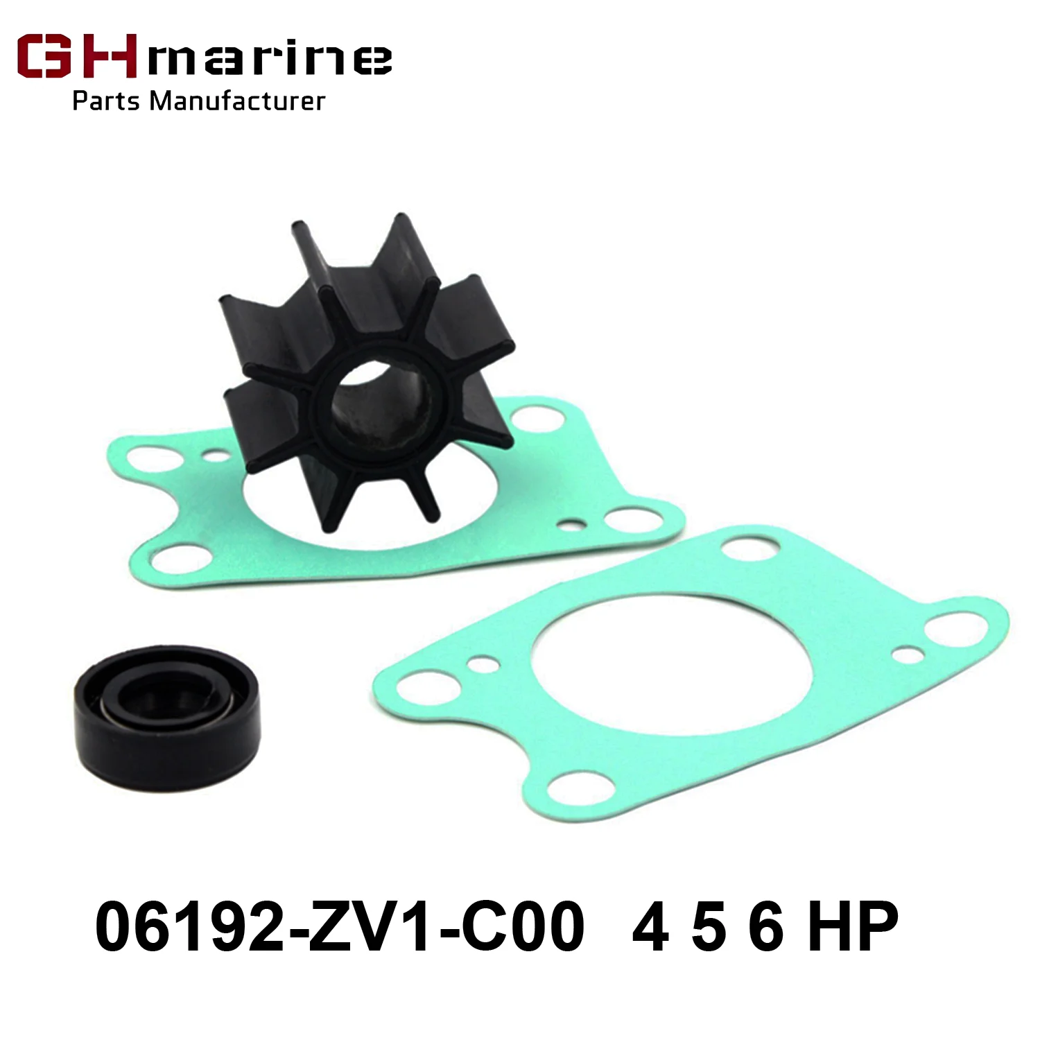 Outboard Water Pump Impeller Service Kit 06192 ZW9 A30 Replace Honda 4 5 6 7.5 8 9.9 15 20 25 30 40 50 75 90 100 115 130 -250 HP
