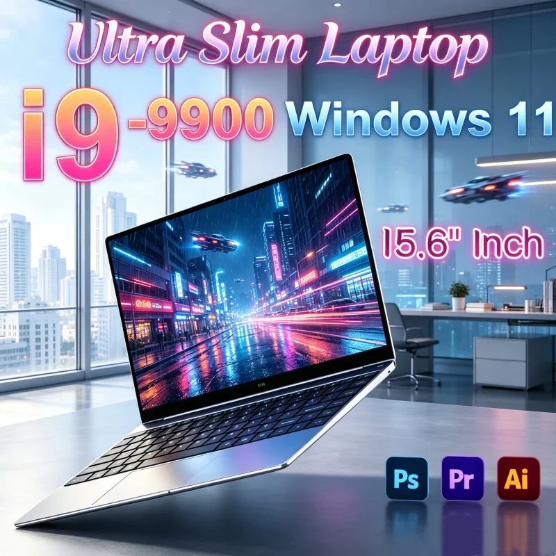 Vernant 15.6 Laptop Intel Core I9 9900 Gaming PC Aureate Ultra Slight Renowned Office School Rig 1920*1080 HD