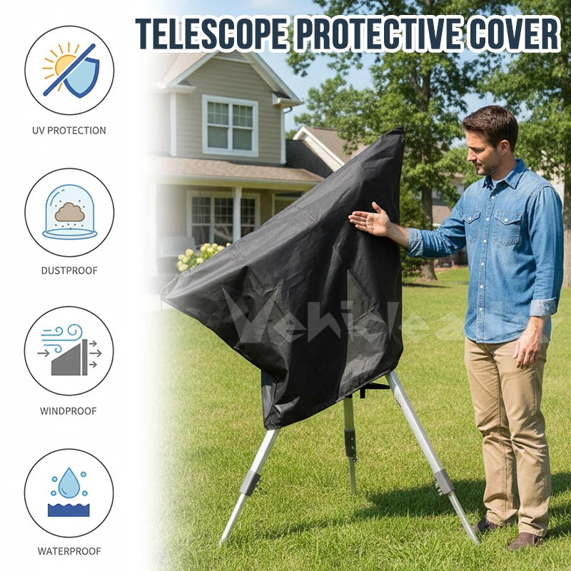 Telescope Dust Cover Installation Telescope Astronomical Accessories Outdoor Sun Protection Light Protection Observation Cover