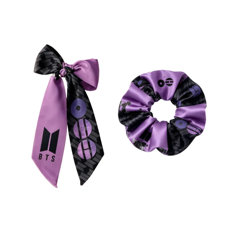 BT21 Cute Merchandise Support Ribbon Scarf, Creative and Personalized Hair Tie Wrist Scarf, High-appearance-value Small Gift view 4