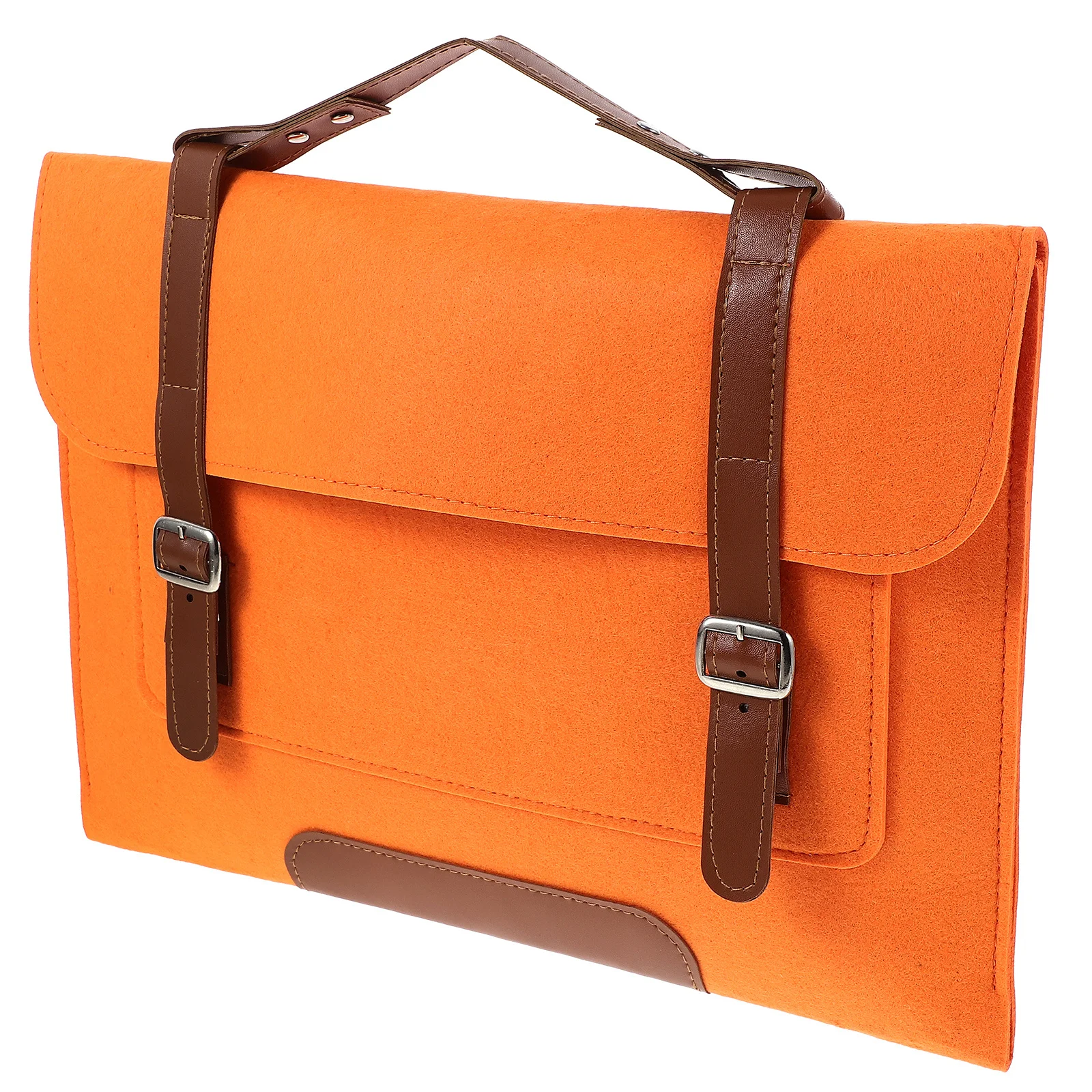 

1Pcs 14 Inch Laptop Case Large Capacity Lightweight Portable Computer Bag Shockproof Lining for Teen Students Daily Use Brown