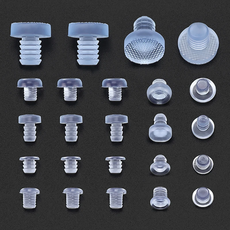 100 قطعة جزءا لا يتجزأ من المطاط المضاد للتصادم الجسيمات المطاطية شفافة عازل للصوت وسادة عازلة للصوت الجسيمات لينة وسادة مطاطية ثقب التوصيل