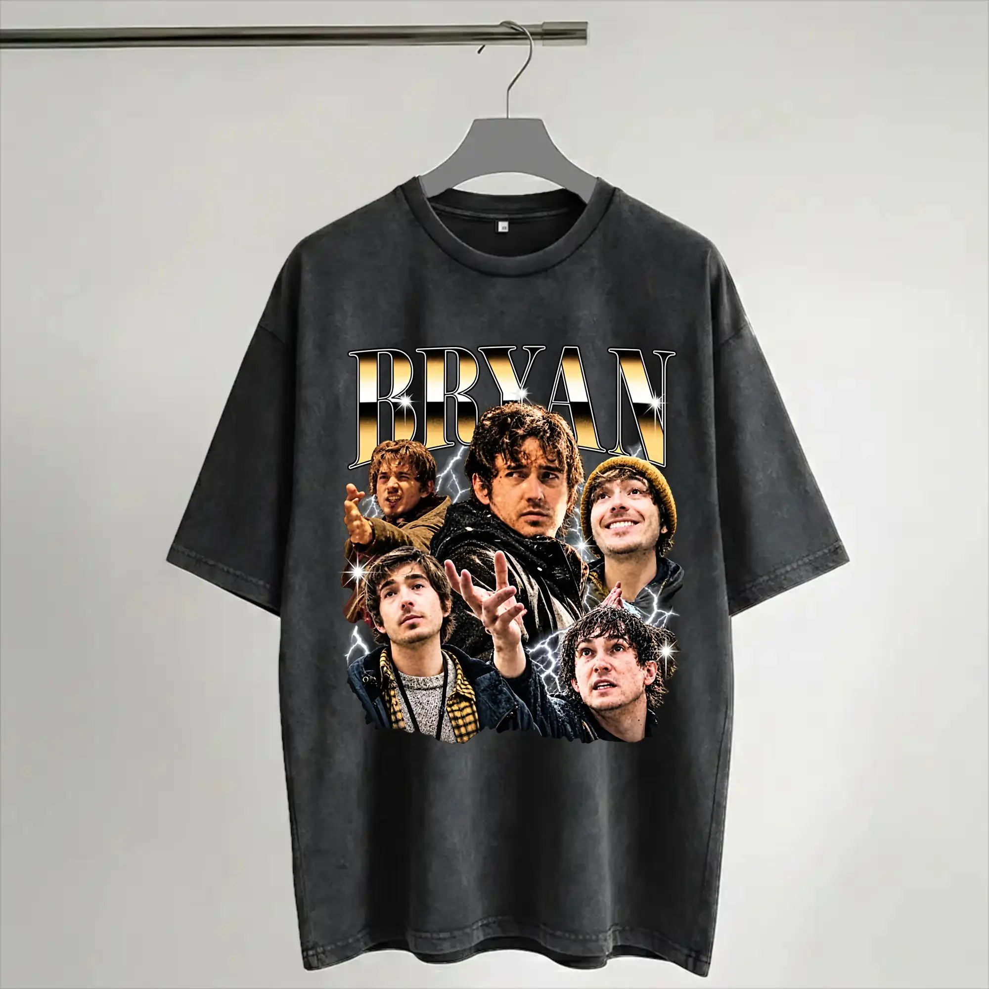 Summer Bryan RE Austin Abrams Washed T Shirts Outfit Oversize T-Shirt  Men Women Tee