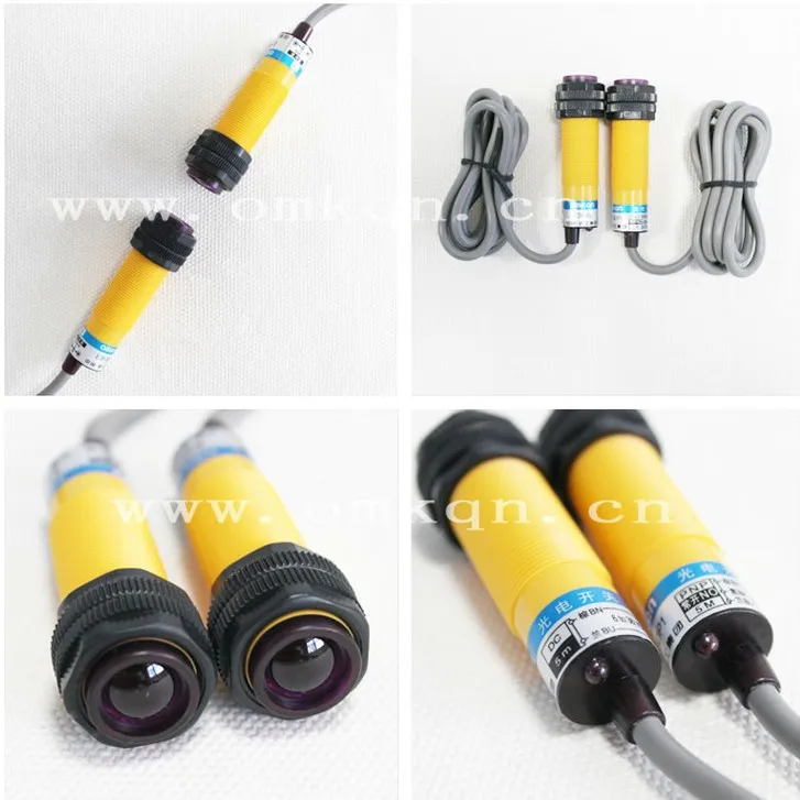 

E3F-10DN1-10L E3F-10DP1-10L M18 Thru-beam Photoelectric Switch Sensor 6-36VDC Detection Distance 10 meters
