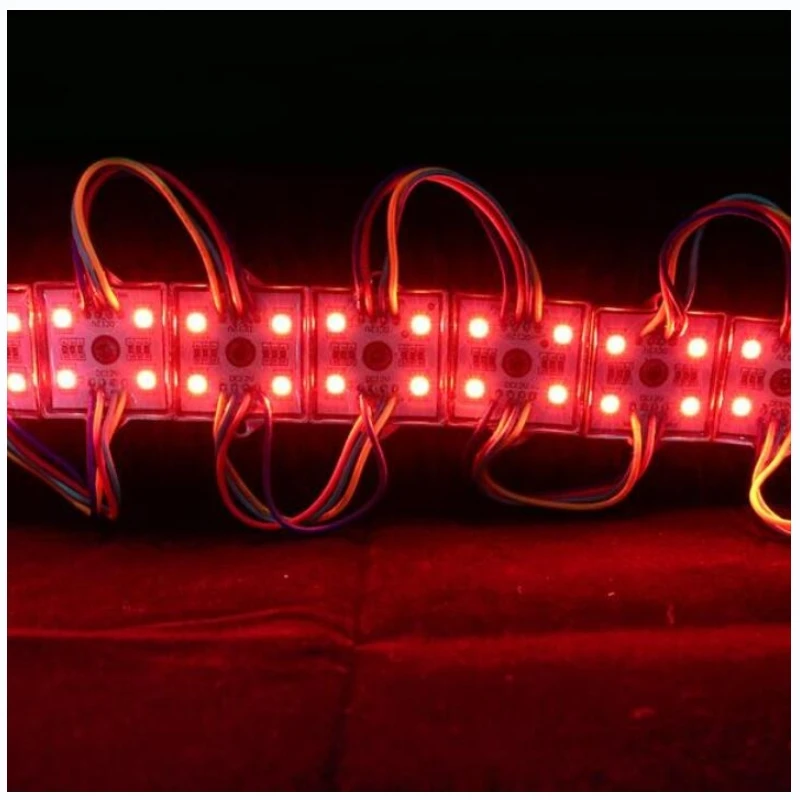 free shipping SMD 5050 RGB 4 LED pixel Module 12V Waterproof IP68 Light Lamp 1W High Brightness