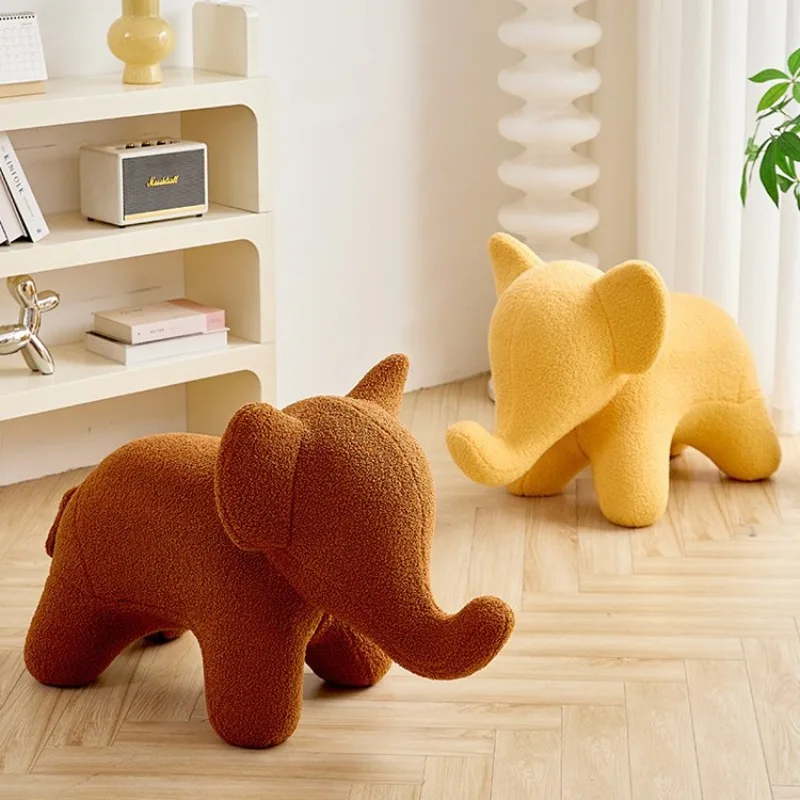 Baby Elephant Chair Cream Wind Animal Seat Stool Leisure Chair Single Sofa Children's Chair