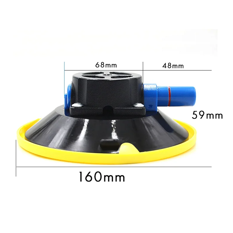 2Pcs 6 Inch Vacuum Suction Cups Glass Meta Cars Boats Rvs Vehicles Mount Base Hand Pump Glass Sucker M8