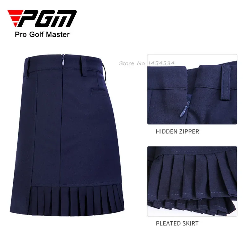 Slim Dry Fit Lady Golf Tennis Clothing Pleats Skirt Elastic Sports Wear Casual Hip Skirt Women Comfortable Multi-color Optional