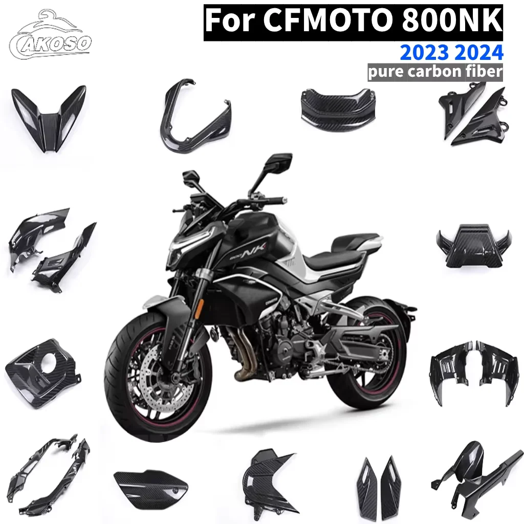 

100% 3K Carbon Fiber Fender Side Panels Fairing Fits for CFMOTO 800NK 2023 2024 Motorcycles Accessories