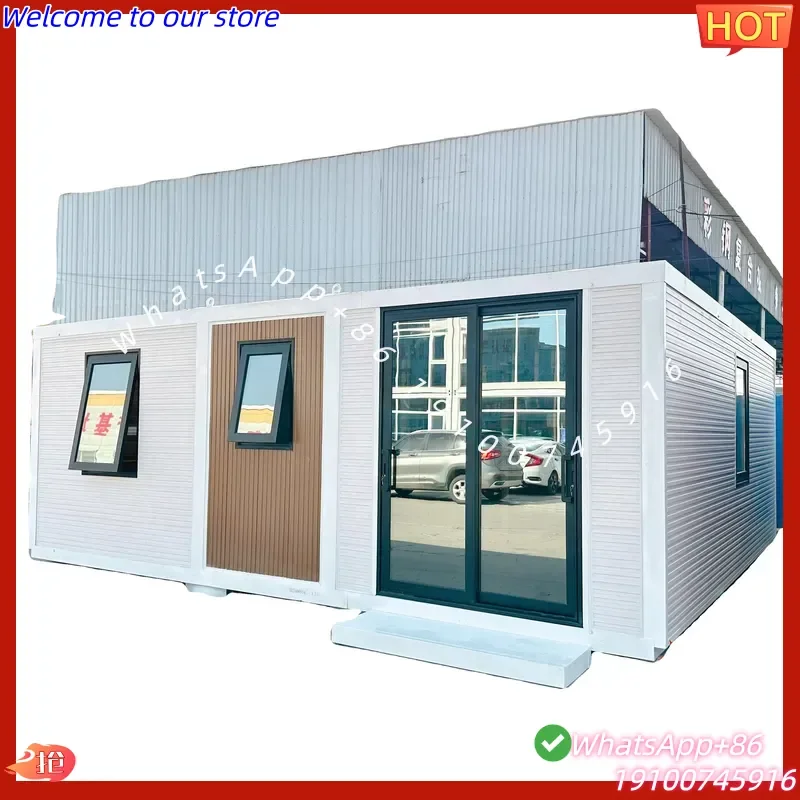 2026CE Modern Breathable 20ft 40ft Container House 2 Bedrooms Waterproof Aluminum Alloy Window Steel Security Door Quick