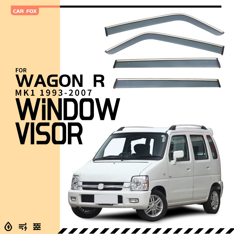 

Пластиковый козырек для окна SUZUKI Wagon R MK1 1993-2007, вентиляционные оттенки, защита от солнца, дождя, 4 шт./SE для SUZUKI Wagon R