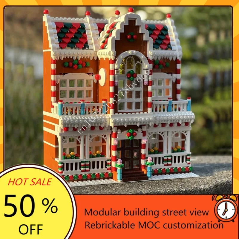 

1738PCS Winter Village Town House Modular MOC Creative street view Model DIY Education nology DIY CustoAssembly Model Toys Gifts
