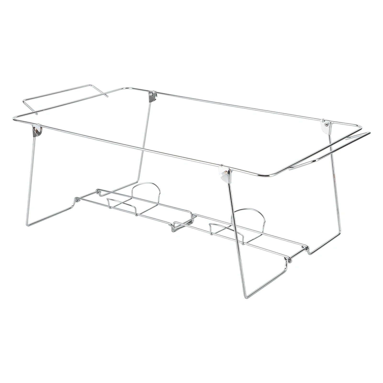 51*30.5cm Silver Foldable Chafing Wire Rack 12 Pack Iron Buffet Stand For Camping Hotel Buffet Picnic Barbecue Weddings
