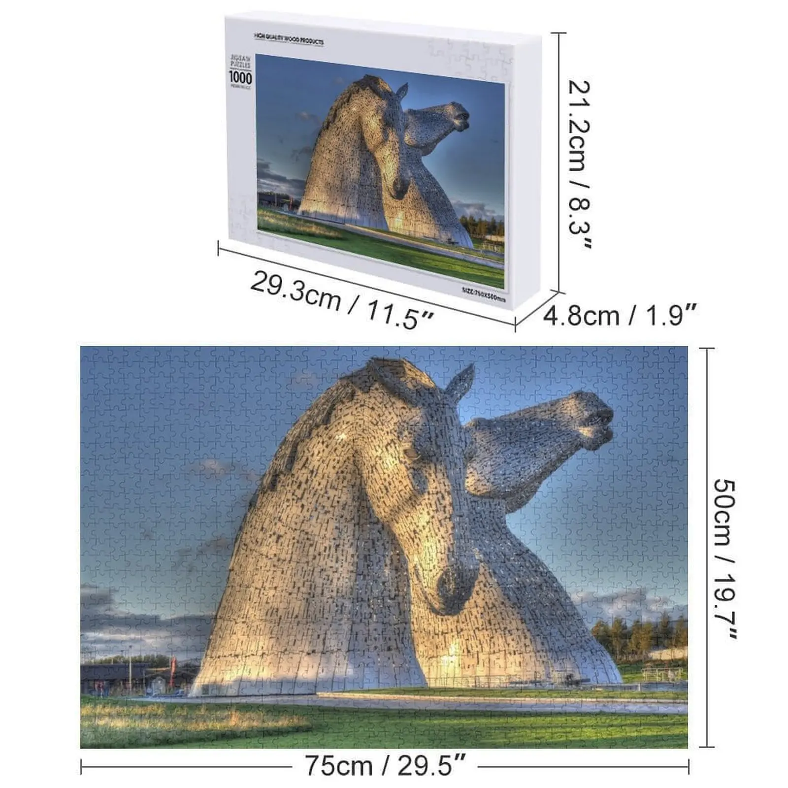 The Kelpies Jigsaw Puzzle Baby Toy Christmas Gifts Custom Name Child Toy Personalised Name Puzzle