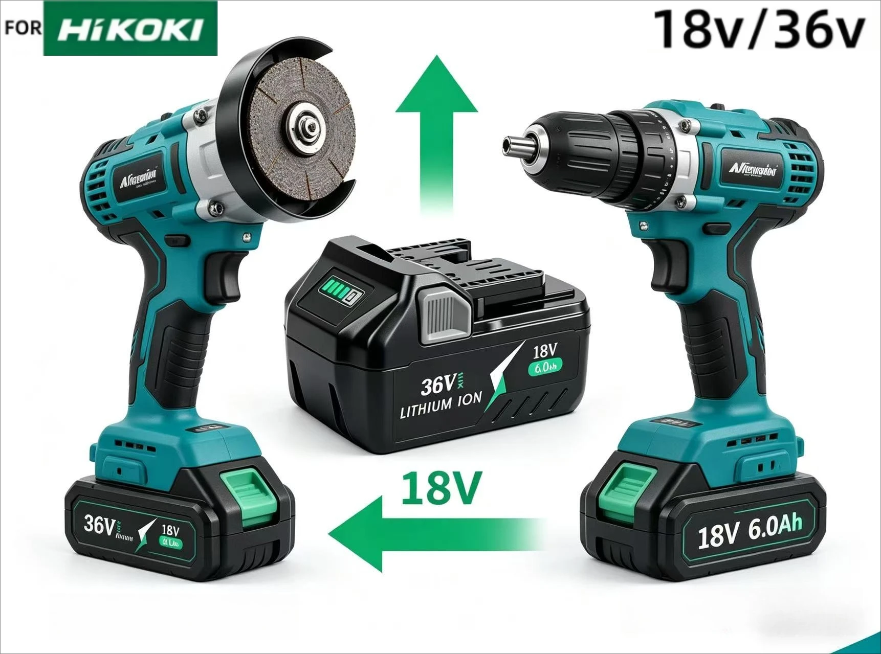 

For HiKOKI Hitachi 18V 36V Li-ion Battery 5.0Ah 6.0Ah MultiVolt BSL36A18 BSL36B18 for Metabo HPT Cordless Electric Power Tools
