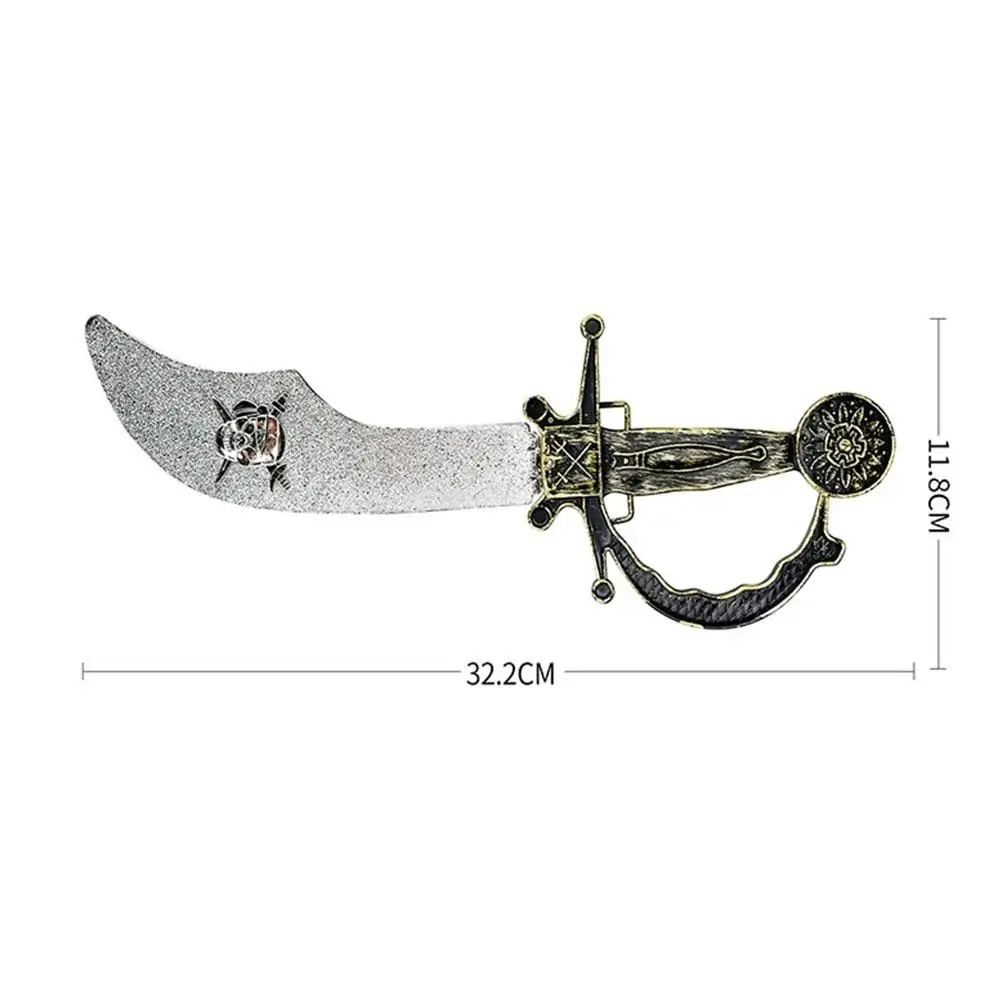 Plastik-Piratenmesser-Spielzeug, Cosplay-Deko, Spielzeugschwerter, Piratenkapitän-Kostüm, Party-Requisiten für Kinder, Geschenk-Spielzeug – Detail 16