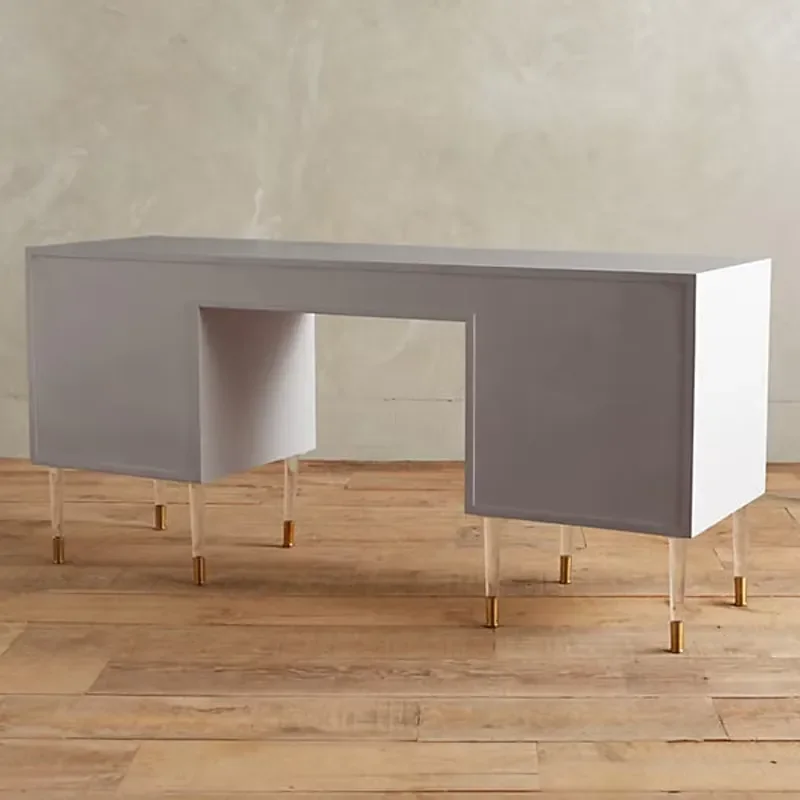 Ben Room Dressing Table Modern Foldable Wooden Makeup Vanity Lighted Standing Storage Drawers
