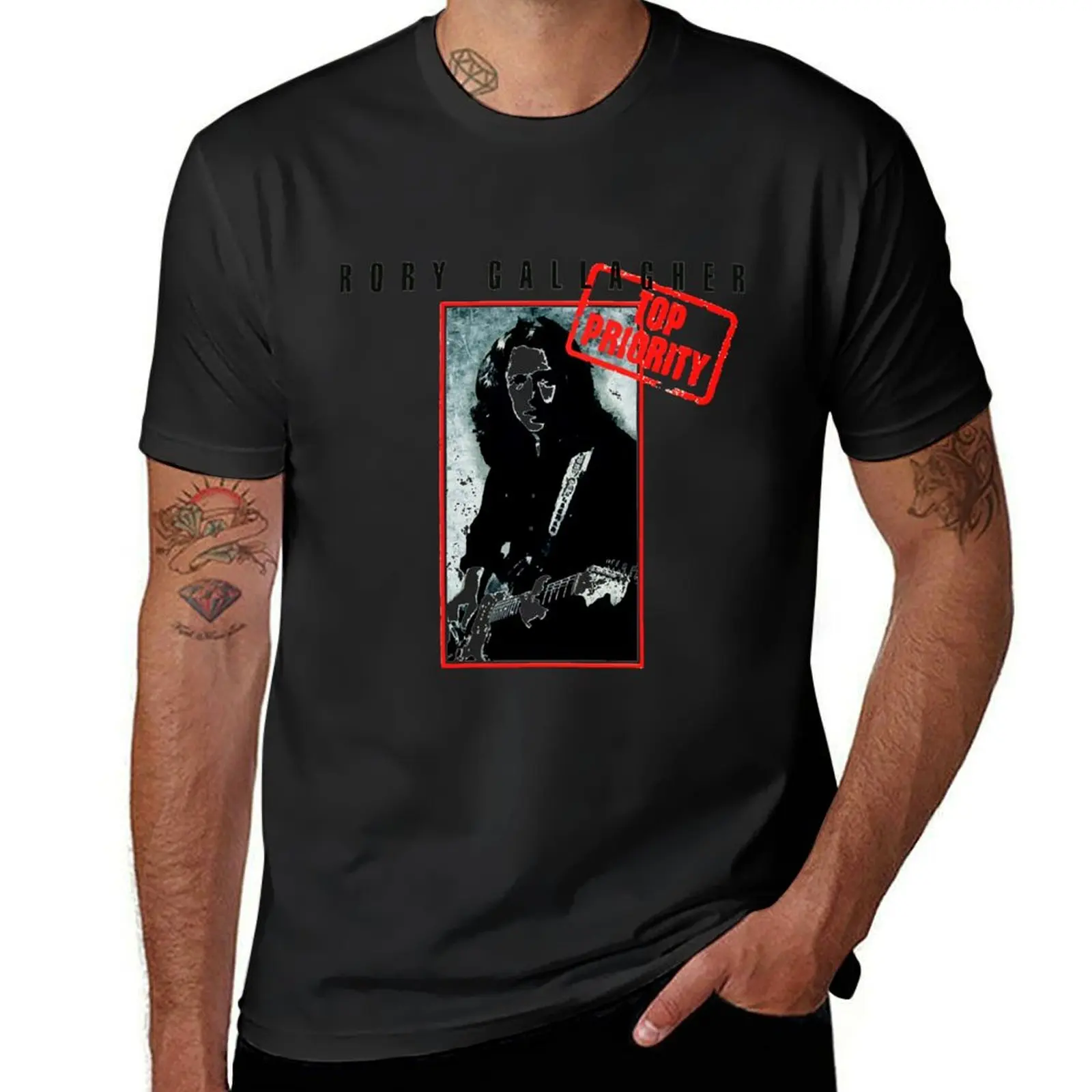 

Rory Gallagherblue T-Shirt funny gifts cotton man t-shirts croswit shirt man workout shirts for men