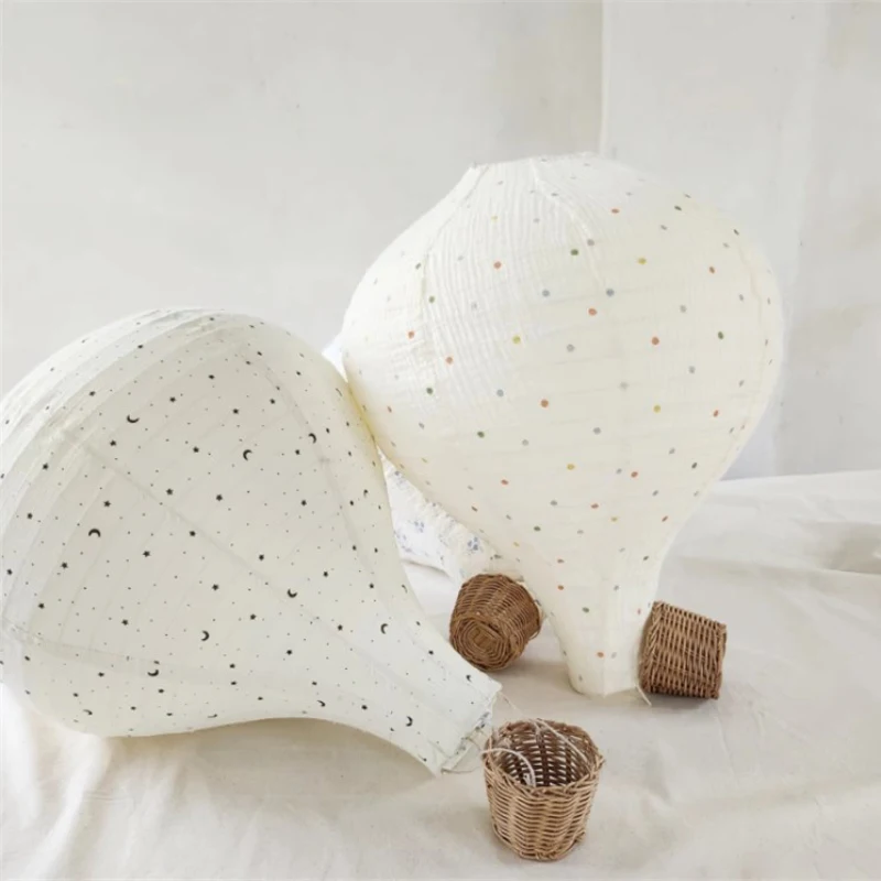 Stylish Modern Chandelier Fabric Hot Air Balloon Pendant Lights Home Decoration LED Lamp Children's Room Foyer Bedroom Balcony