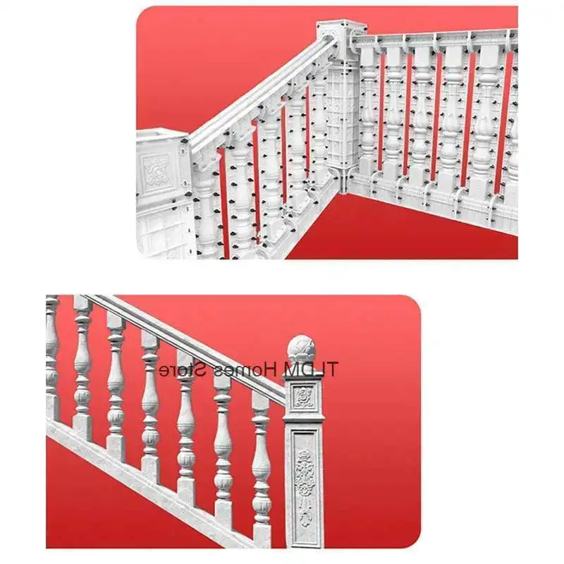 

Home Villa Indoor Guardrail Staircase Art Thickened ABS Mold Outdoor Roman Column Molds Cast-in-place Cement Stair Handrail Mold