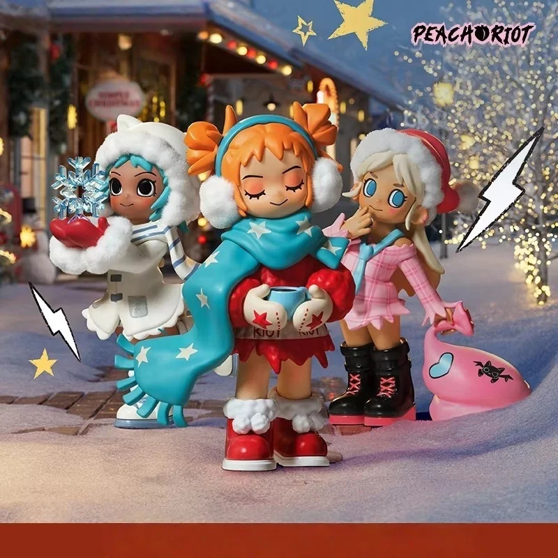 

Lil Peach Riot Holiday Mixtape Suite Series Фигурки слепых коробок Симпатичные и красивые настольные украшения для рождественских подарков