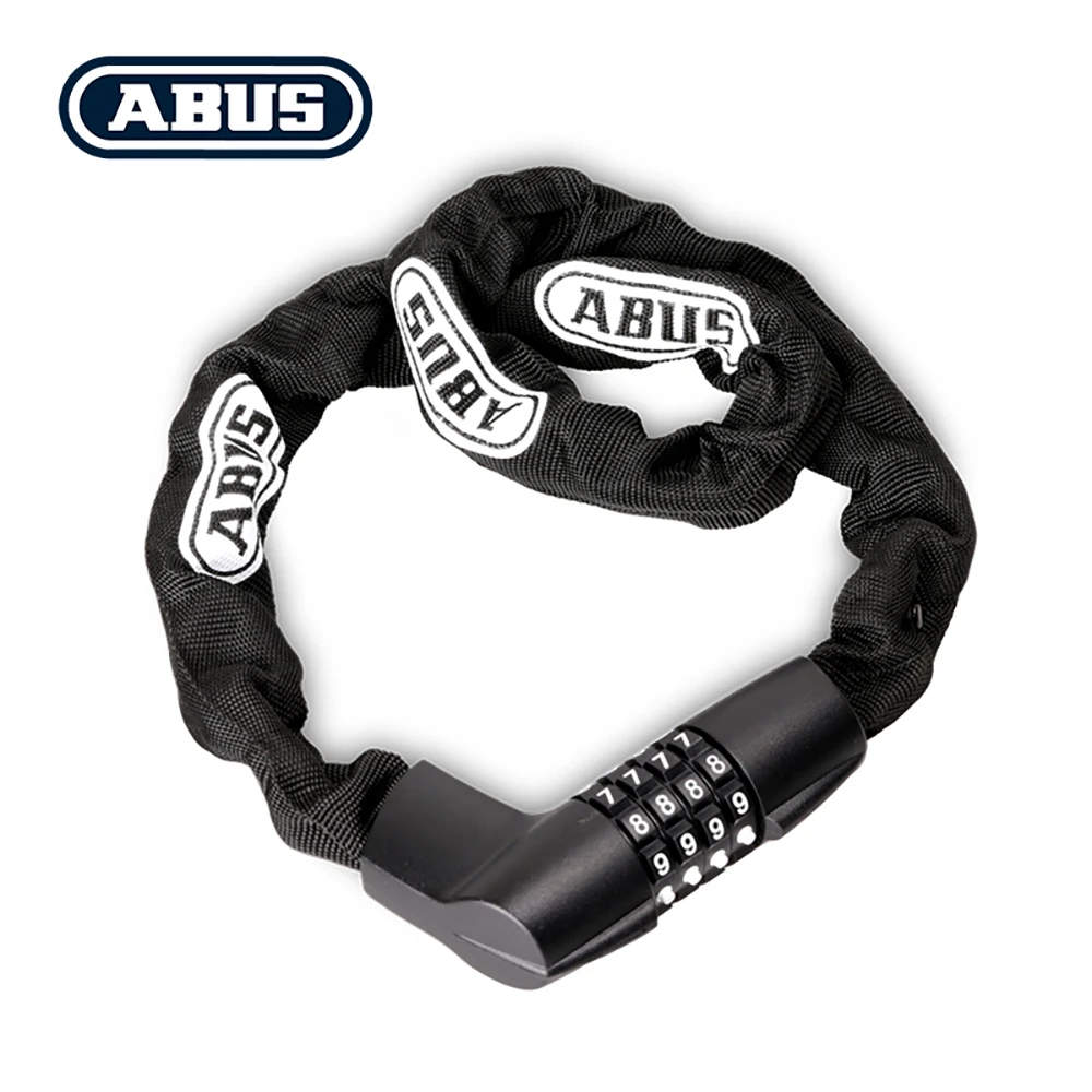 

ABUS 4-digit combination bicycle lock with chain lock, 85 cm, suitable for mountain bikes, road bikes, anti-theft locks, electri