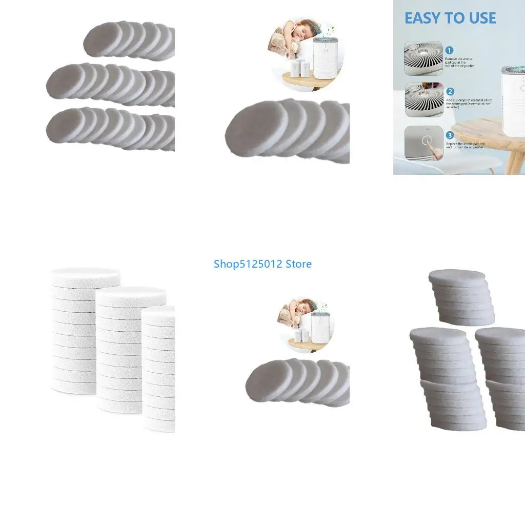 G8TC Refill Pads Aromas Pads Small Diffuser Refill Pad Sponge Texture for Air Purifiers