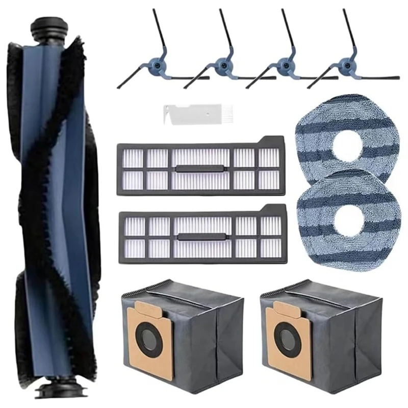 SANQ لـ Eufy X10 Pro Omni جهاز آلي لتنظيف الأتربة فرشاة جانبية رئيسية فلتر Hepa ممسحة منصات أكياس الغبار ملحقات استبدال