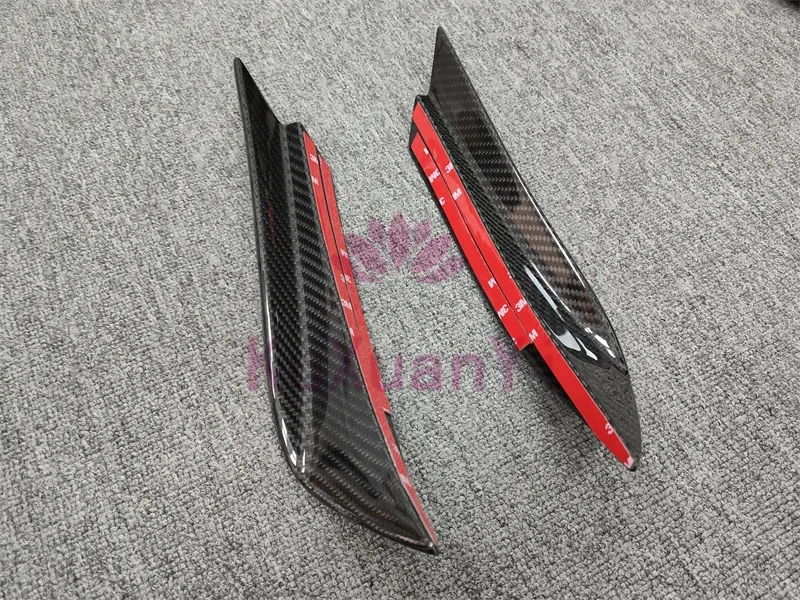 Dry carbon fiber MC20 OD style front bumper wind blade for Maserati MC20 front bumper reinforcement strip body kit