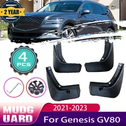 4PCS Car Mud Flaps for Hyundai Genesis GV80 JX1 2023 2022 2021 Mudguard Mud Splash Guards Flaps Fender Mudflaps Auto Accessories