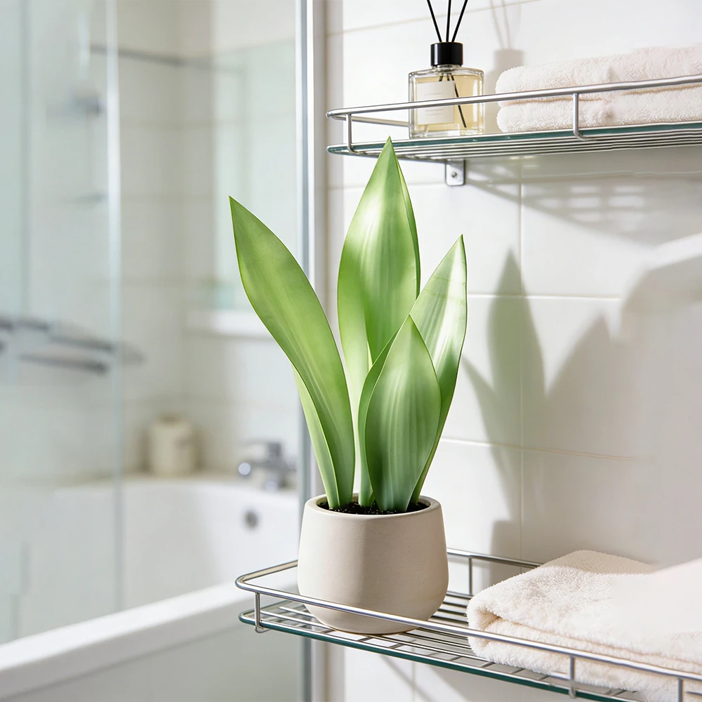 32/37cm Künstliche Schlangenpflanzen, künstliche Tiger-Piran-Sukkulenten, Kunststoff-Sansevieria für Zuhause, Balkon, Büro, Geschenk, Dekoration – Detail 9
